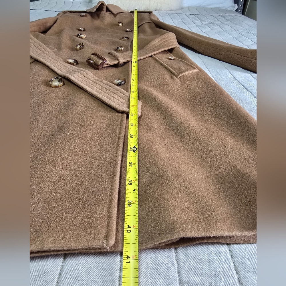 NWT BURBERRY Cashmere Double-Breasted Kensington Coat - Picture 15 of 16